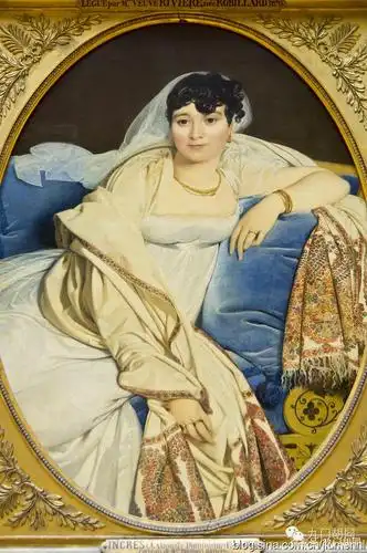 我拍到的卢浮宫名画90_安格尔《里维尔一家肖像三幅》