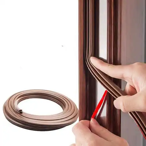 条防盗门密封胶条防撞隔音静音防风保暖进户门门框门边门缝自粘胶条 6