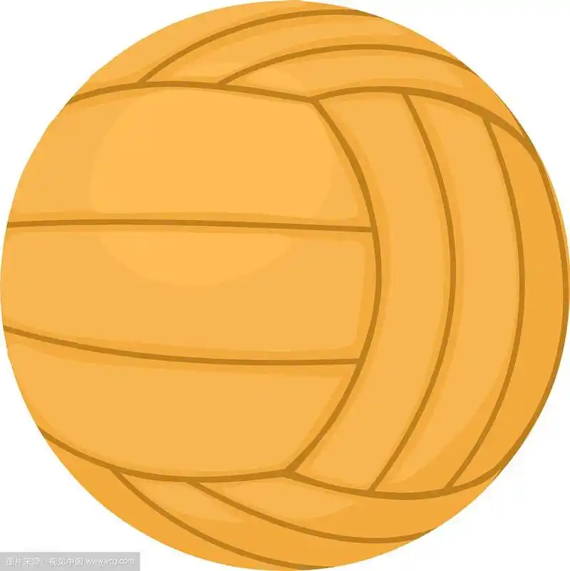 卡通风格的排球图标
