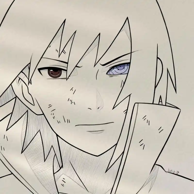 挑战教大家画一千个动漫人物第三弹."羁绊太多,只会迷失自我"