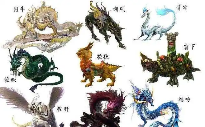 "五方圣兽"与五大天帝是东方青龙 青帝伏羲座下,《淮南子》记载:"天神