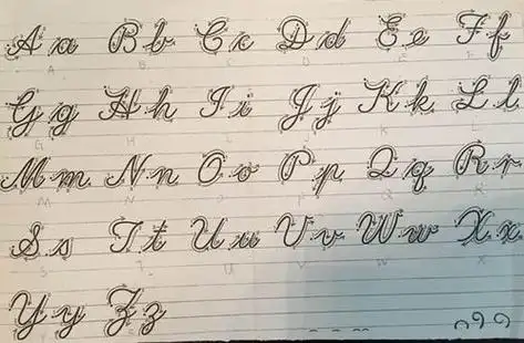 26个英文字母的斜体