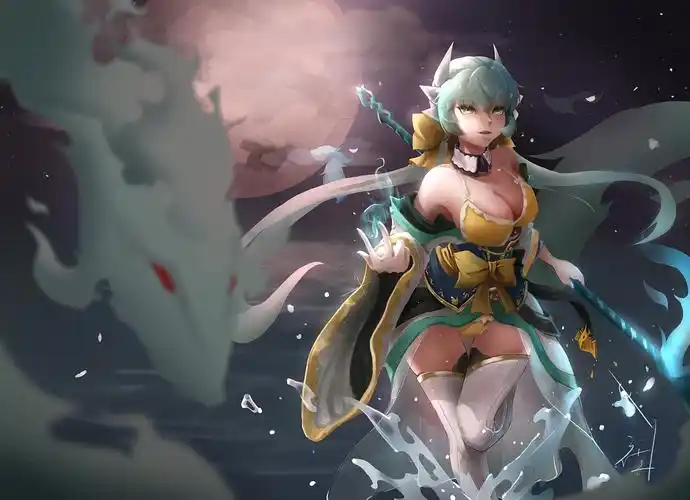 fgo泳装清姬同人插画