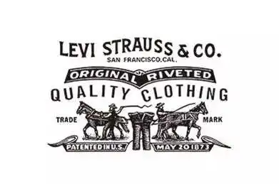 "双马标"——品质的象征双马标是levis首个logo,来自19世纪90年代.