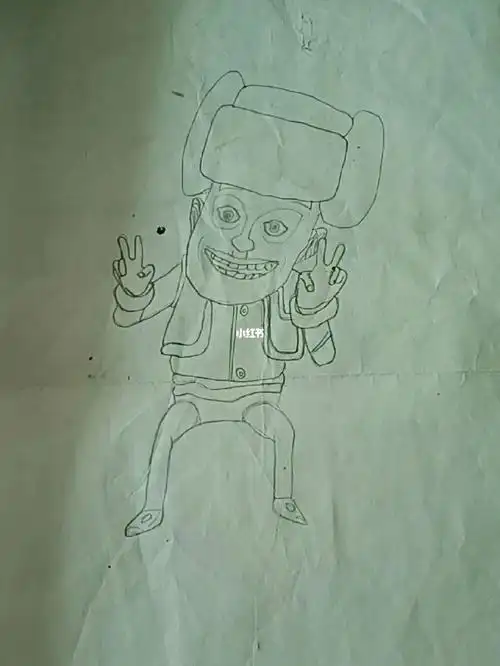 随意画了一幅光头强