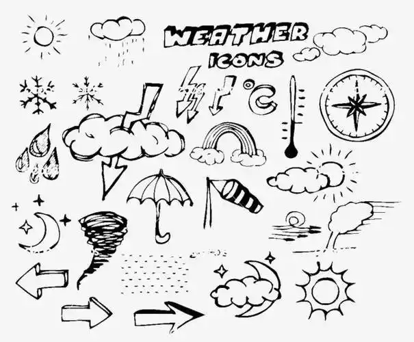 天气简笔画 天气简笔画大全图片