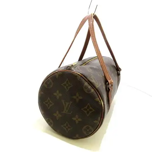 中古lv路易威登papillon26圆筒手提包老花35247540通用款女包