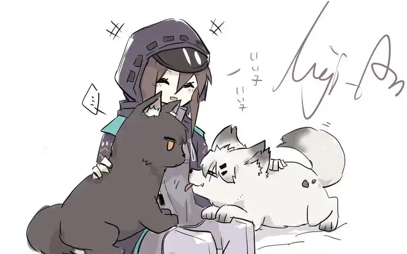 罗德岛女博士日常②绘画过程