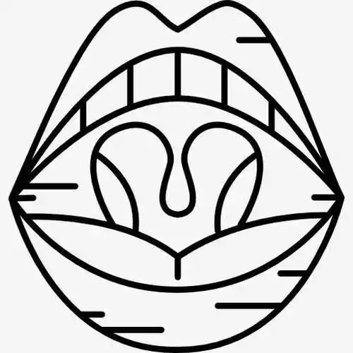 舌头的简笔画图