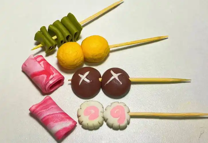 软陶作品关东煮必点菜系列迷你食玩