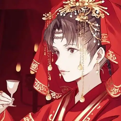 【古风红衣女头像】新妆宜面下朱楼,深锁春光一院愁