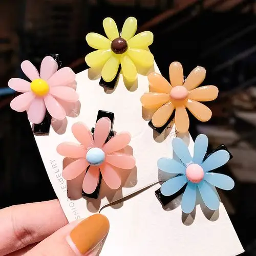 韩国简约小花发夹儿童宝宝发卡可爱网红夹子头饰女童公主头饰卡子