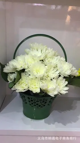 塑料花蓝手提花篮可拆花蓝婚庆用清明花鲜花篮祭祀手工插花篮