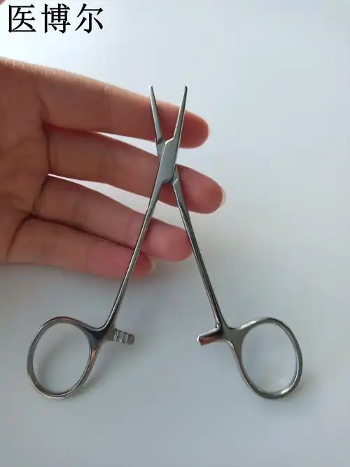 医用止血钳亮光直头12.5cm