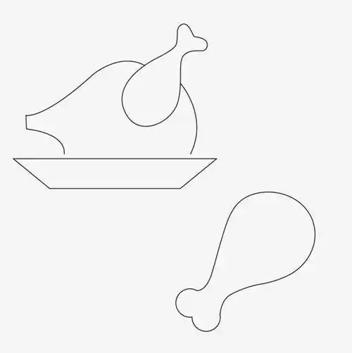 北京烤鸭简笔画 北京烤鸭简笔画一步一步