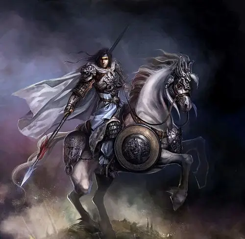 血染征袍透甲红当阳谁敢与争锋,古来冲阵扶危主唯有常山赵子龙