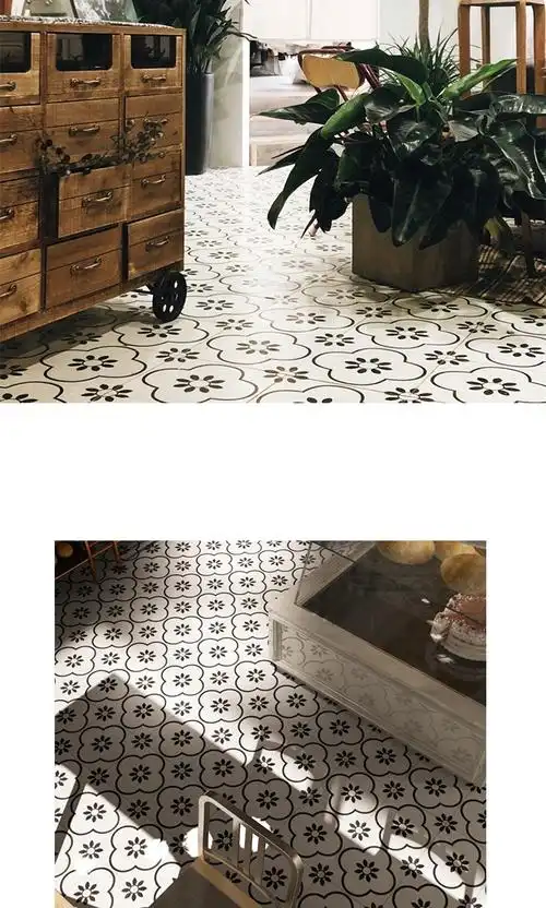 小清新瓷砖北欧风花砖300300墙砖防滑耐磨地砖客厅厨房小方砖花纹