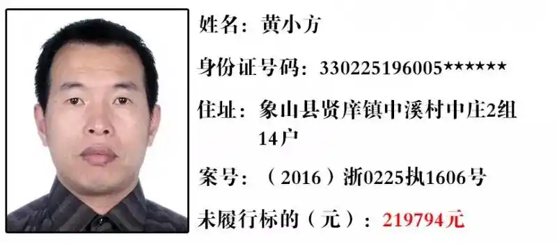 最新曝光35名老赖象山人民法院问有你认识的吗