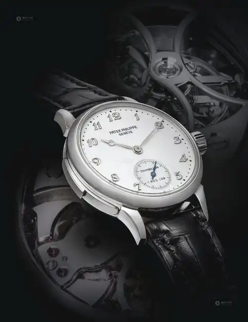 2479 百达翡丽 3939p型号非常罕有重要铂金三问陀飞轮腕表备珐琅表盘