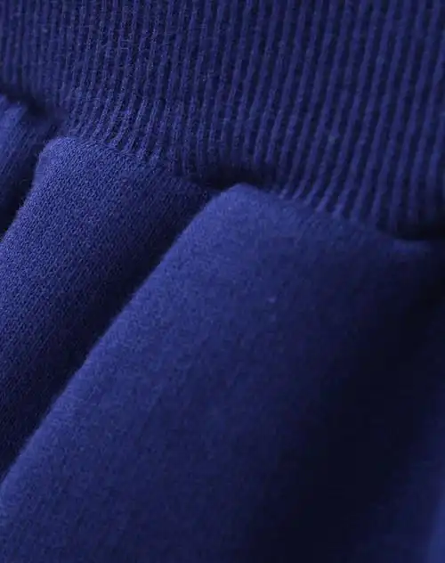 男童藏蓝色加绒套装