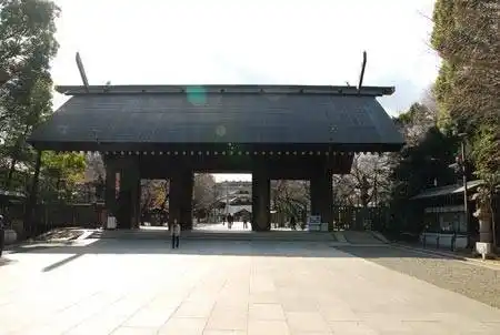 资料图:靖国神社大门.