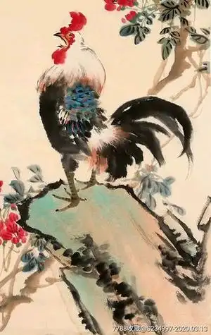 国画大公鸡 国画大公鸡作品欣赏