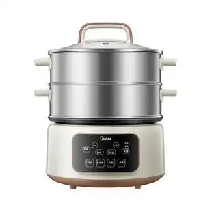 小熊肠粉机家用小型多功能电蒸锅迷你早餐机广东肠粉蒸机抽屉式