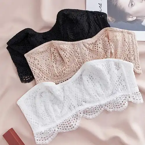 性感薄款半杯少女文胸蕾丝肩带海绵隐形婚纱礼服文胸