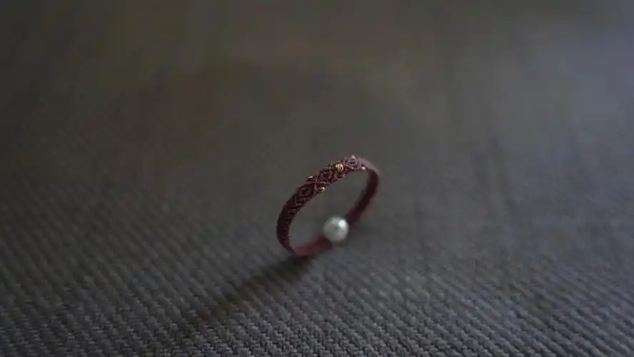 015极细编绳戒指