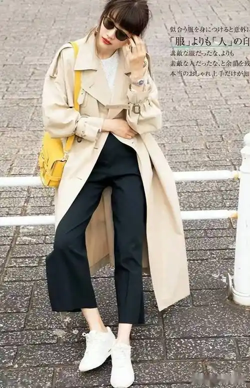 春天穿风衣优雅女人都配什么鞋子看完日本杂志你就知道了