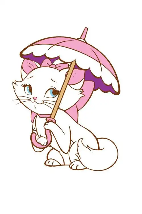 壁纸素材迪士尼玛丽猫