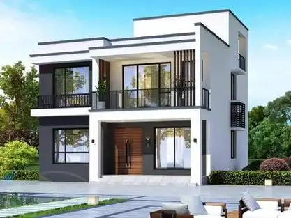 农村二层现代风别墅,布局实用#农村自建房 #别墅设计