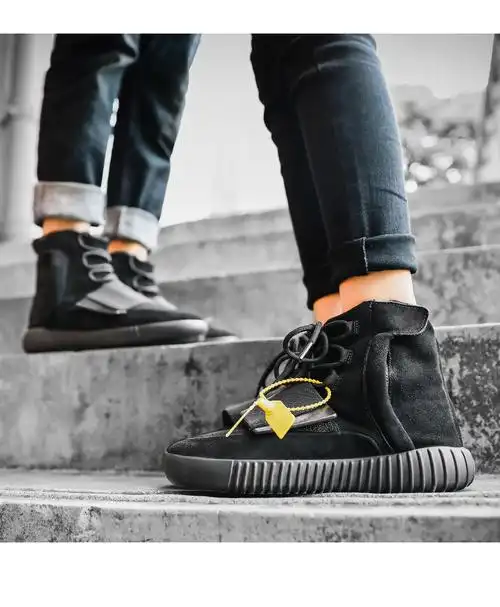 aj椰子鞋男冬季百搭高帮750学生潮流韩版爆米花底运动莆田鞋男 灰色