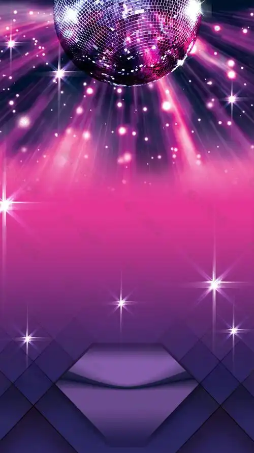 唯美彩色灯光舞台h5背景素材