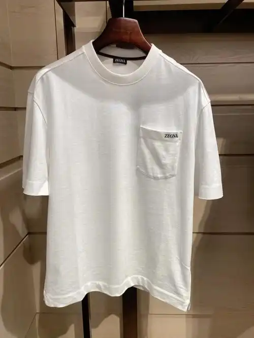 杰尼亚zegna新款白色短袖t恤