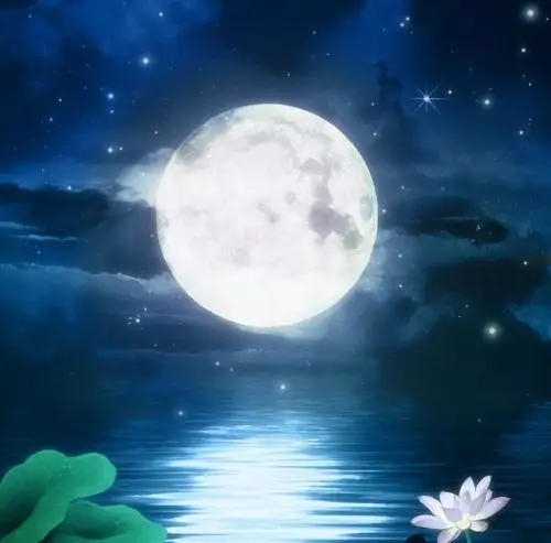 中秋的月亮海报背景