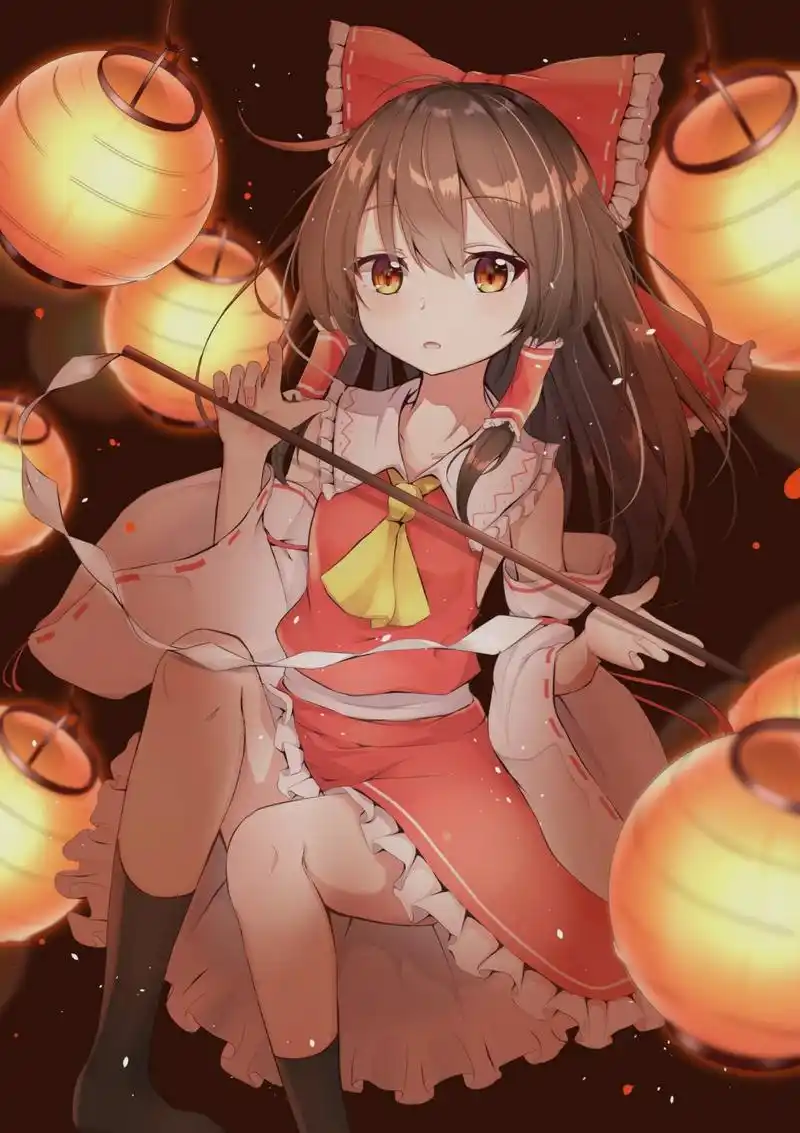 动漫壁纸②:博丽灵梦~在线发符