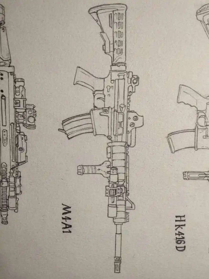 最近的作品  🔥#手绘枪械大揭秘 🔥  各位枪械