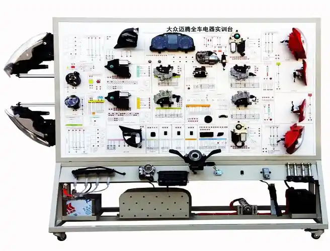 汽车整车电气系统实训考核装置透明汽车模型汽车实训台发动机实训