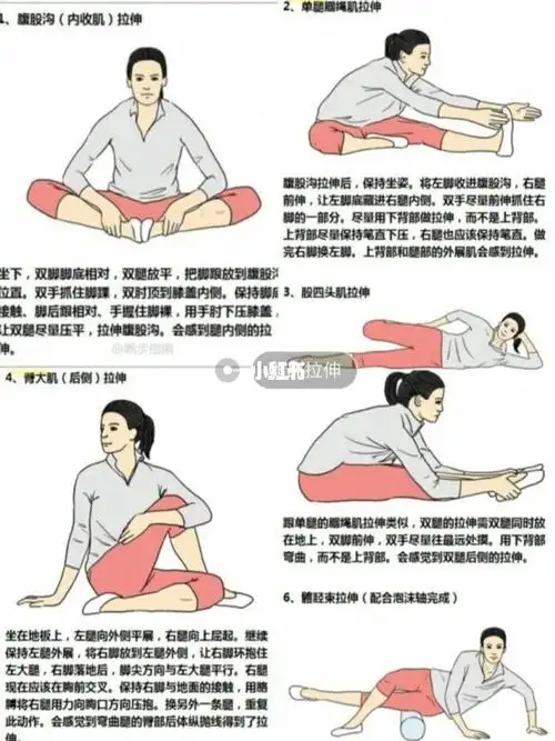 助于长高的拉伸动作给我做起来