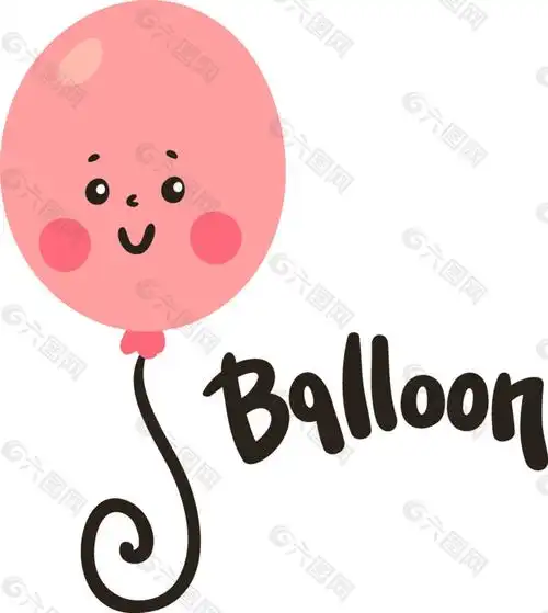 气球卡通动物水果童话小孩子矢量平面广告素材免费下载(图片编号