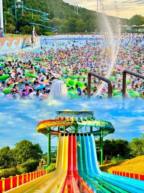 【甜妹の水上乐园全攻略】3米巨浪 烟花秀