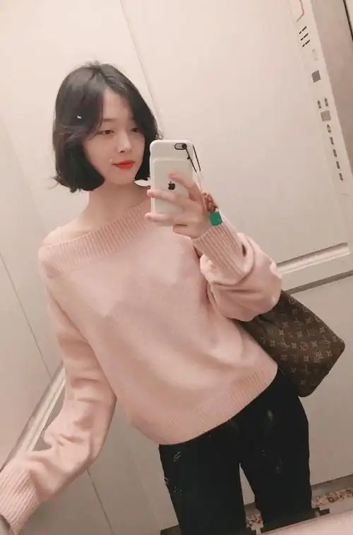 崔雪莉短发自拍写真图片