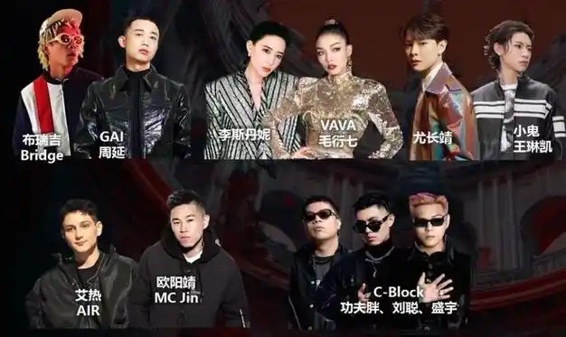 说唱导师名单已经确定gai,盛宇,布瑞吉,vava,小鬼王琳凯,艾热,欧阳靖