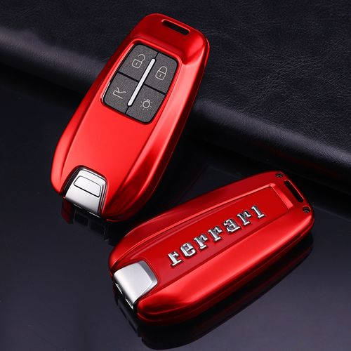 莫筱法拉利portofino钥匙套ferrari488/458st90车钥匙包430f8扣金属壳