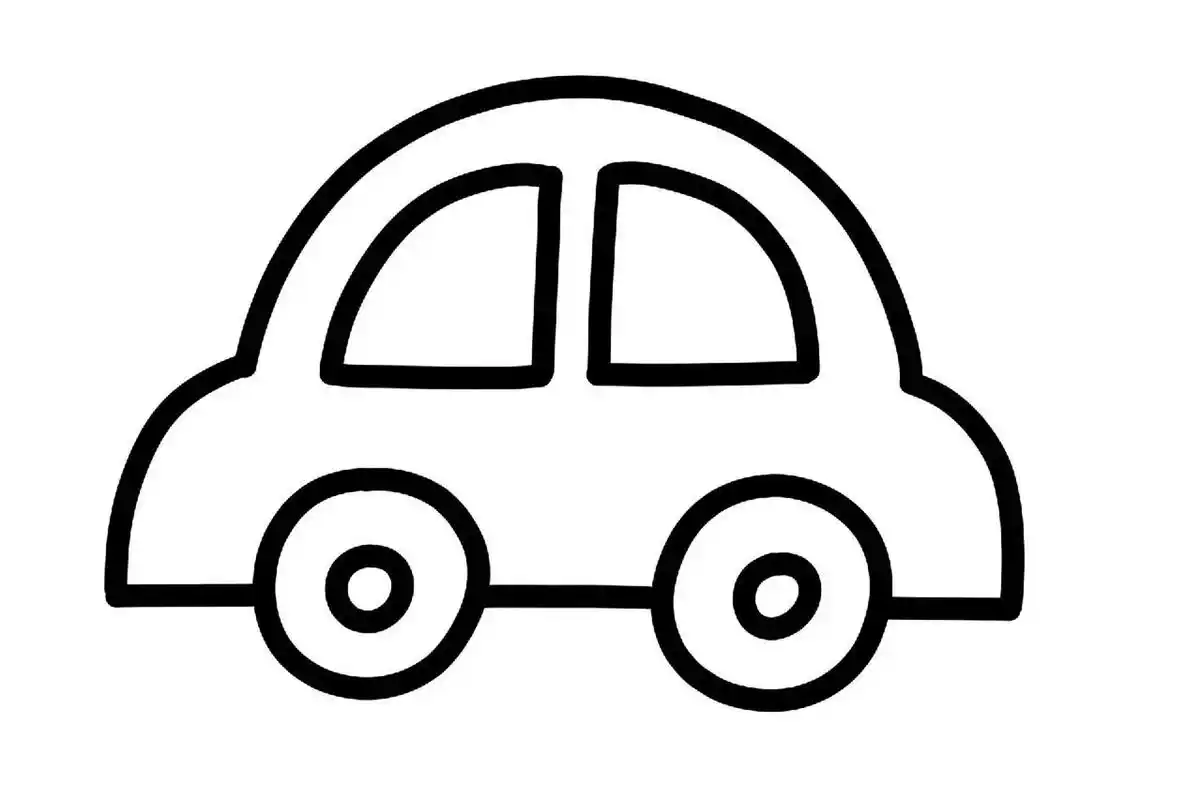 育儿简笔画【线稿分享1】常见交通代步车 分享6个常见交通代步车的简