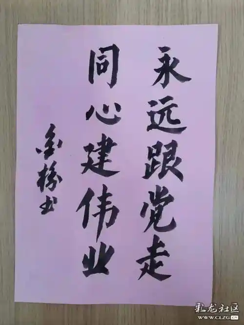 小楷  |  永远跟党走 同心建伟业