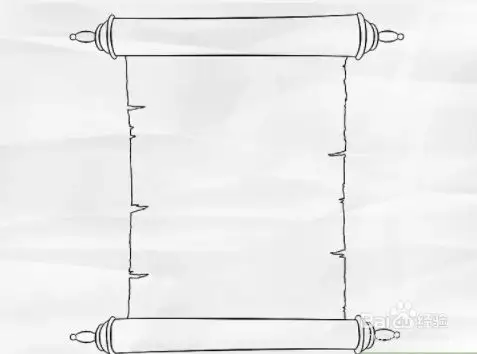 如何画卷轴