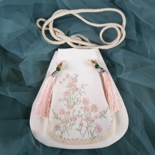 原创刺绣斜挎古风包包明制汉服包大容量中国风古代单肩包女 新款 - 爱