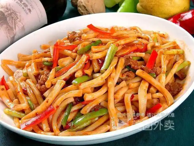 二节子炒面图片